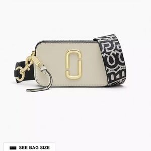 Marc Jacobs The Snapshot - Beige and Black Camera Bag